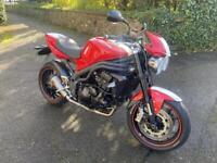 2010 (10) Triumph Speed 1050 Special Edition - Red/White - 11133 miles - FAB!