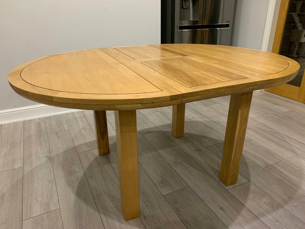 Solid Oak Dining Table Like New in Croft, Cheshire Gumtree