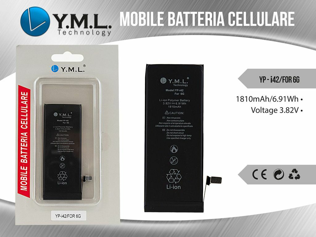 Batteria Li-Ion Compatibile Apple Iphone 6 1810mah mar