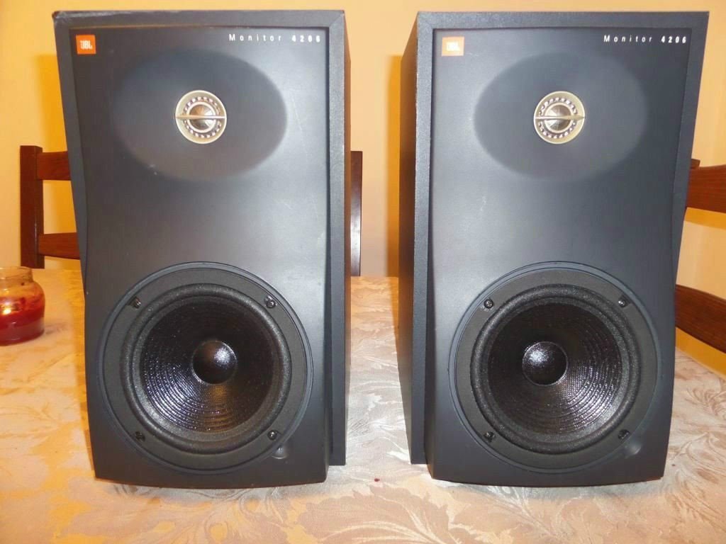JBL 4206 Passive studio Monitors can be used as book shelf speakers