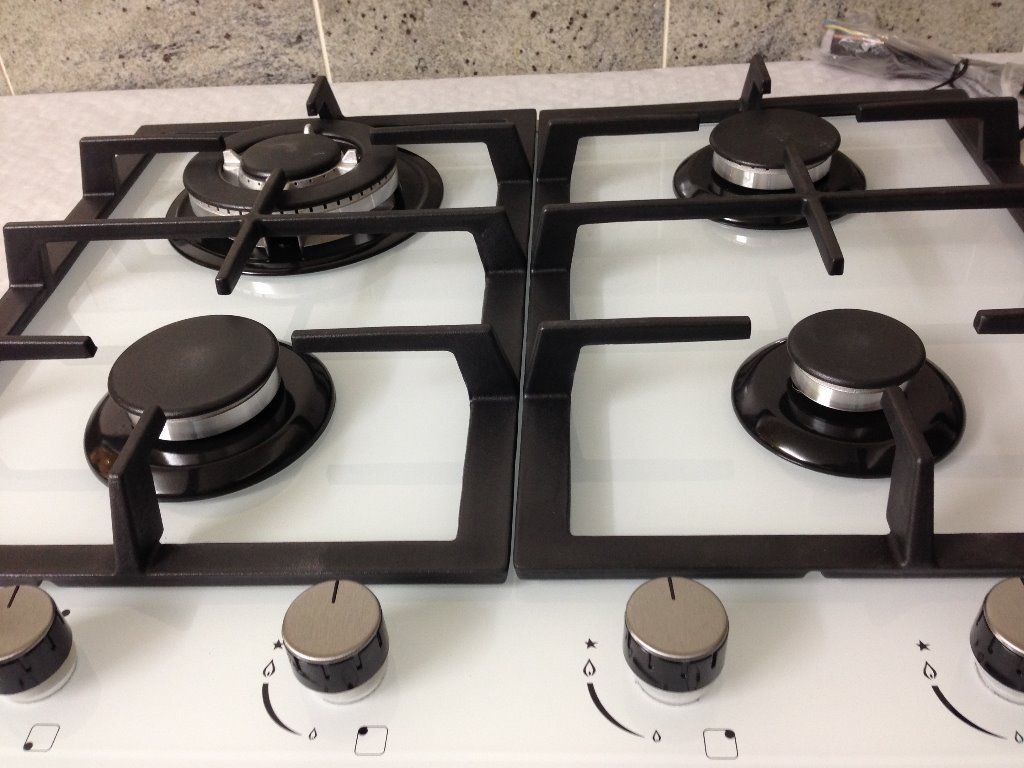 Cata 60cm White Glass Gas Hob Brand New Factory