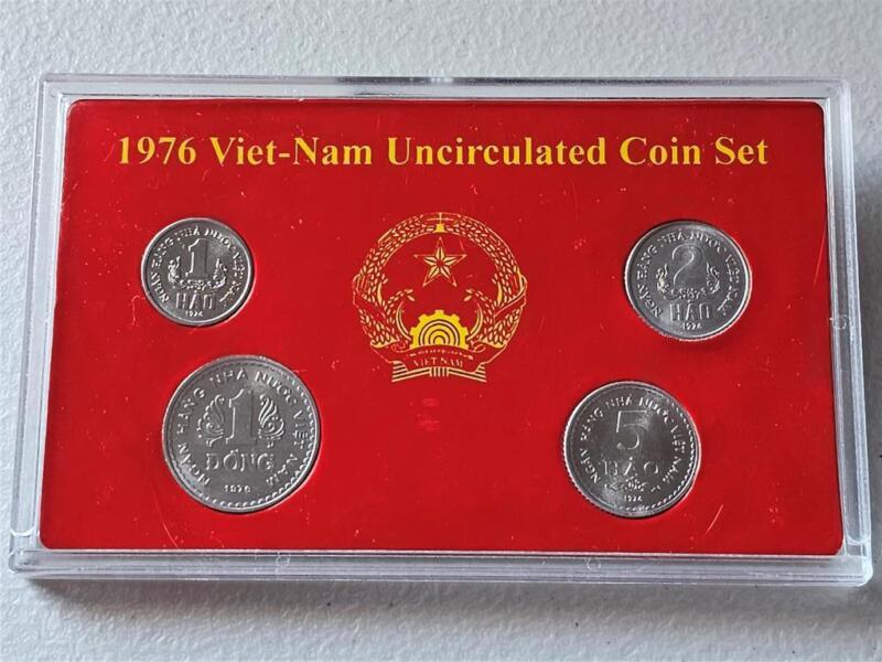 Vietnam 1 Hao to 1 Dong 1976 Set of 4 Coins