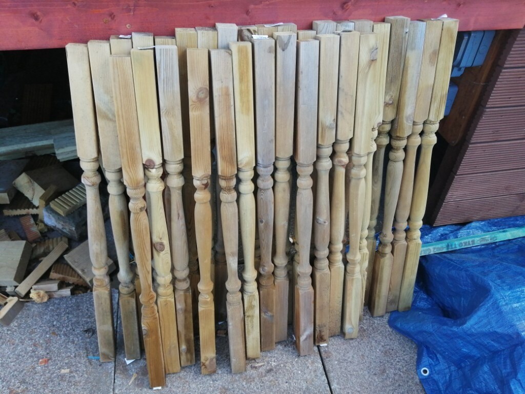 Colonial style decking spindles, new, unused, 41x41x900, in Rumney, Cardiff Gumtree
