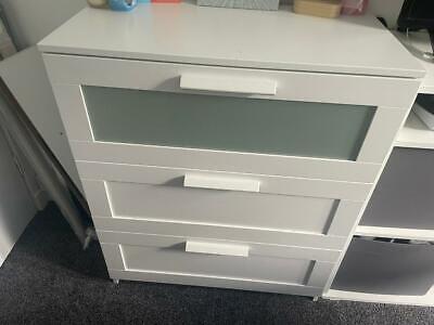 X2 Ikea Frosted Glass Drawers In, Dresser With Frosted Glass Drawers