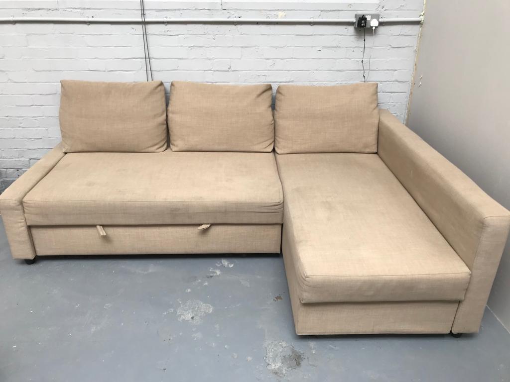 FREE DELIVERY IKEA FRIHETEN BEIGE L-SHAPED SOFA BED | in ...