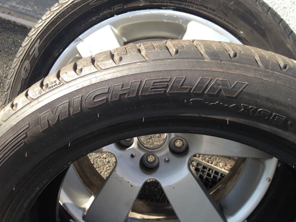2-x-215-50-17-tyres-used-but-good-condition-michelin-in-comber