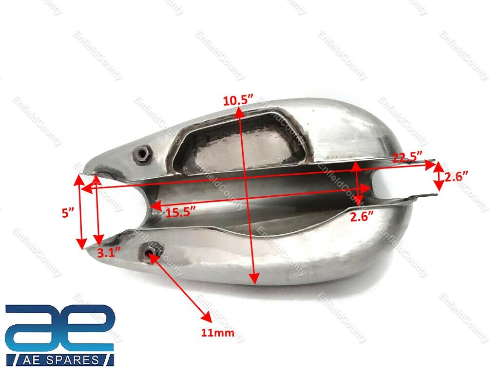 Fits For Horex Regina Small Version Raw Steel Fuel Gas Petrol Tank 