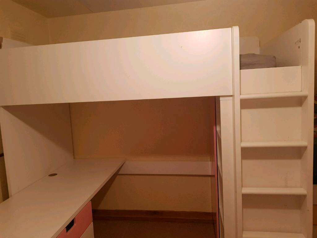 Ikea High Sleeper With Desk And Wardrobe In Sheffield South
