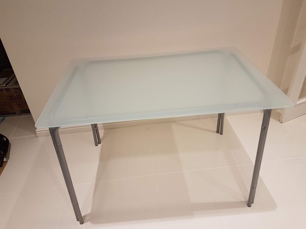 IKEA dining table glass top and 4 chairs BARGAIN | in Newcastle, Tyne