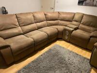 Double Recliner Corner Sofa and Recliner Armchair for sale