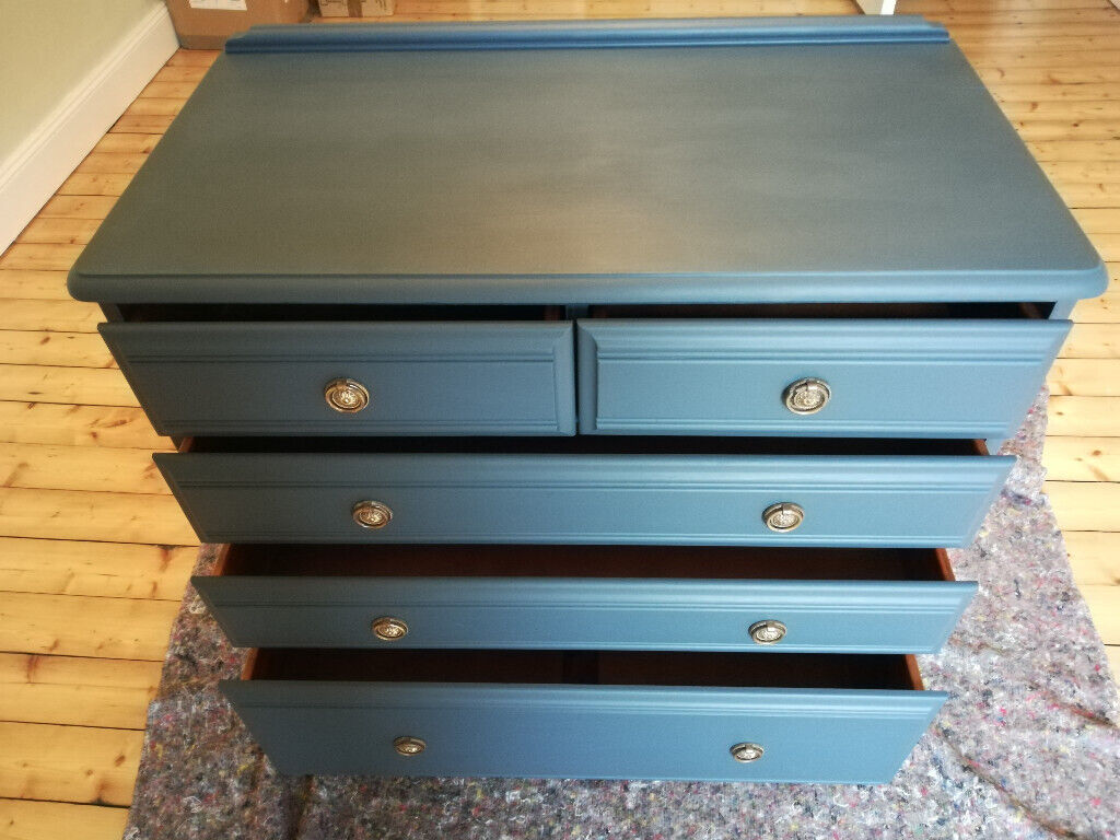 *Sold* Stunning hand painted/waxed solid wood vintage