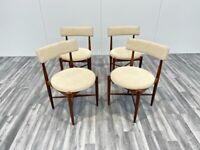Set of 4 Fresco Range Dining Chairs by Victor Wilkins for G Plan. Retro Vintage Mid Century