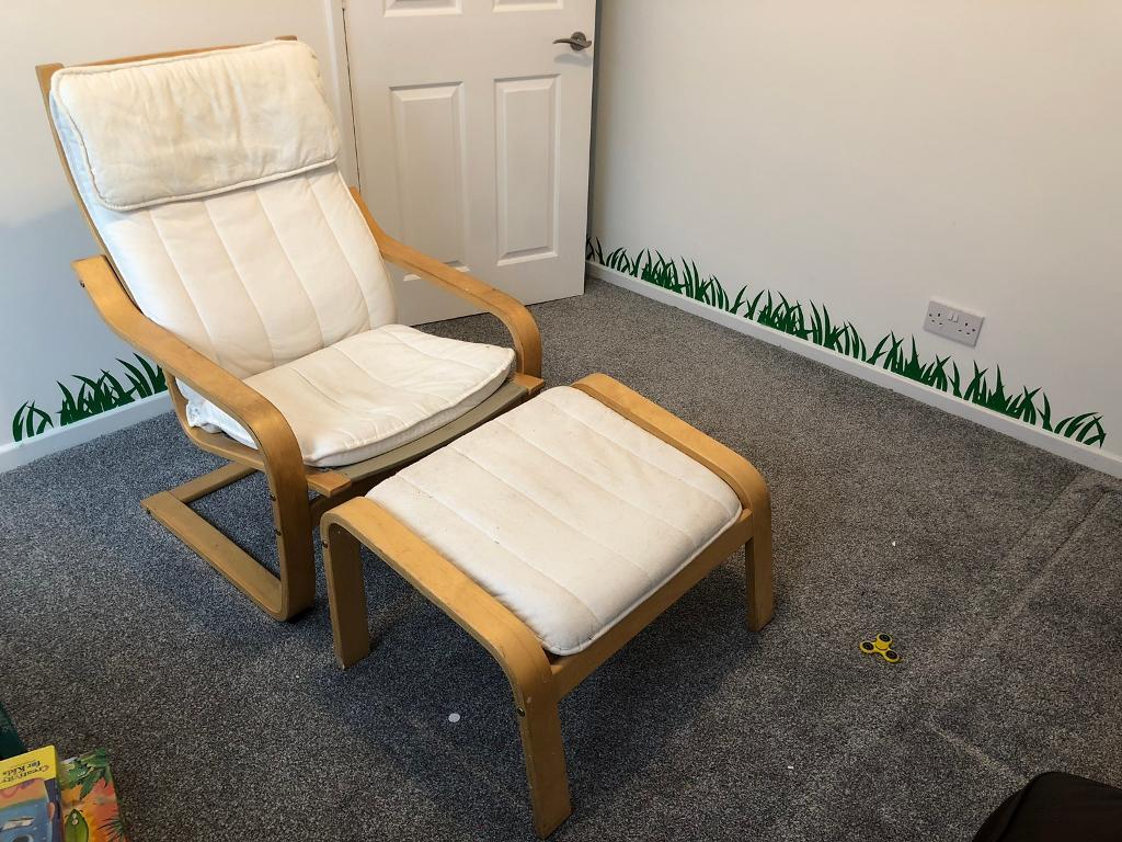 Ikea Poang chair and footstool | in Newcastle, Tyne and Wear | Gumtree
