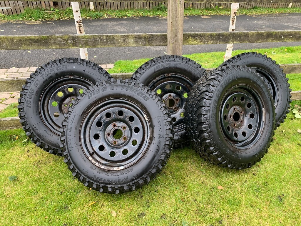 Mud terrain wheels and tyres off road Insa Turbo Dakar 225/70/R16 set