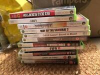 Xbox 360 60GB & 2 wireless controllers & 10 games 