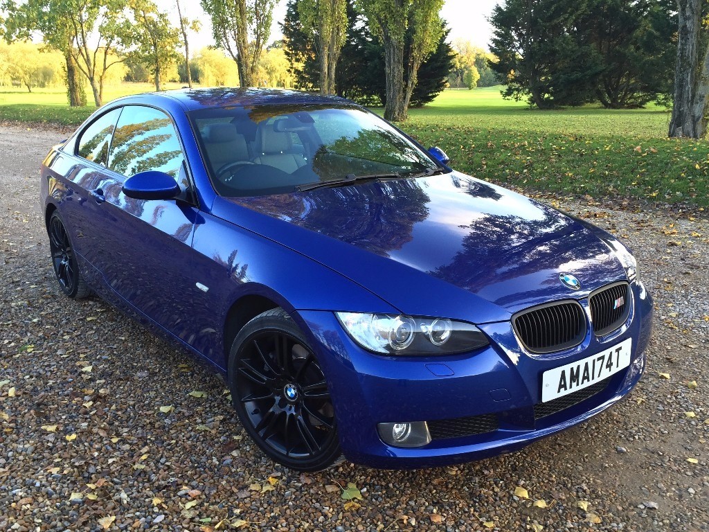 2007-bmw-3-series-coupe-e92-330i-blue-automatic-heated-seats-sat