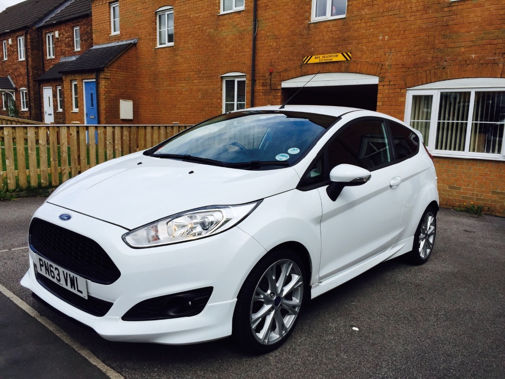 Frozen white ford