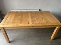 Extended Wooden dining table 