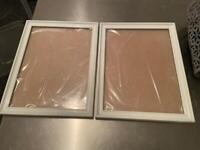 Set of 2 White picture / poster frames