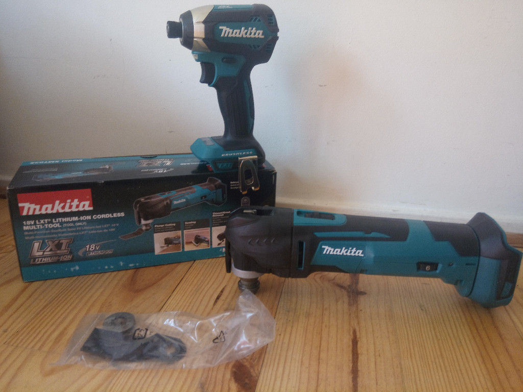 new makita 18v brushless impact driver dtd153 + quickrelease multitool