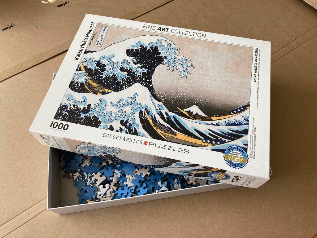 Jigsaw Puzzle 1000pc, Hokusai The Great Wave in Kings Cross, London