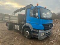 Mercedes-Benz Axor [Phone number removed]18 ton tipper grab alloy dropside body Manaul 