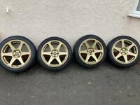 Autostar Chaser Alloy wheels. 17 inch. 4x100. Mini. Ford. Vauxhall. Renault. 