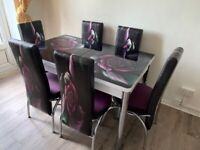 Beautiful Marble Dinning Table With 6 Chairs Available For Sale||Order Now