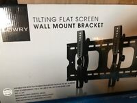 LOWRY FLAT SCREEN TILTING WALL MOUNT TV BRACKET. BRAND NEW AND SEALED.