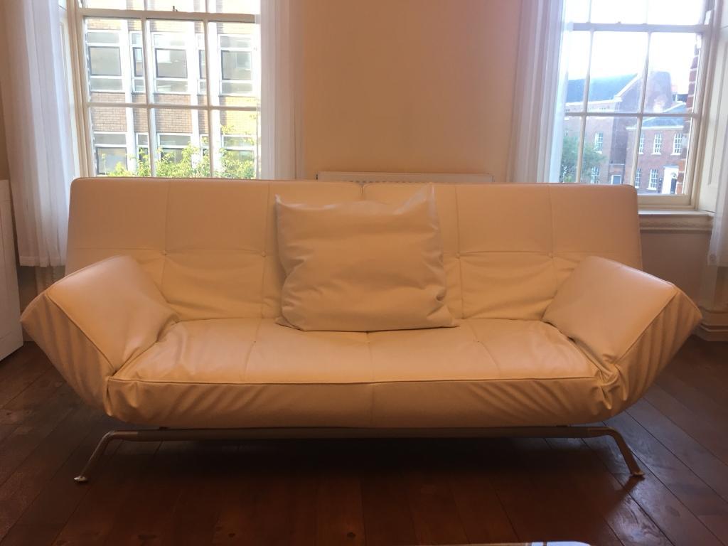 Ligne Roset Smala First sofa bed  white leather in 