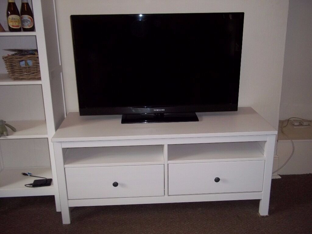  Ikea  Hemnes White TV  Stand  with 2 drawers in Camden Town 