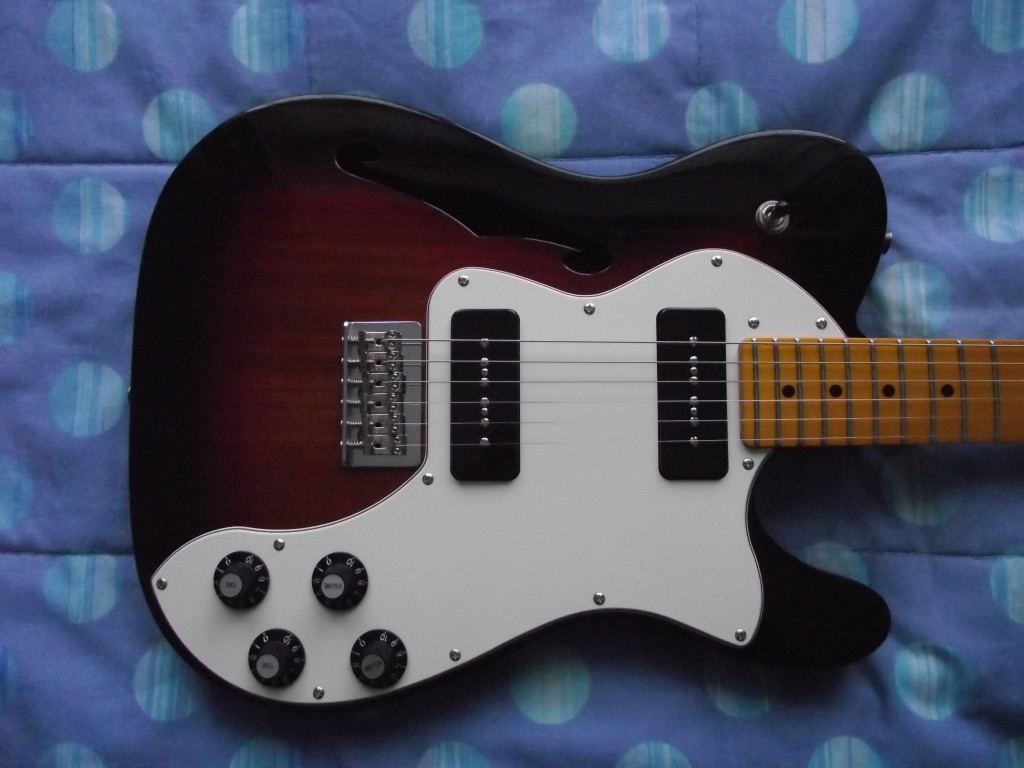 Fender Modern Player Telecaster Thinline Deluxe Electric Guitar P90 PUPs in Bournemouth