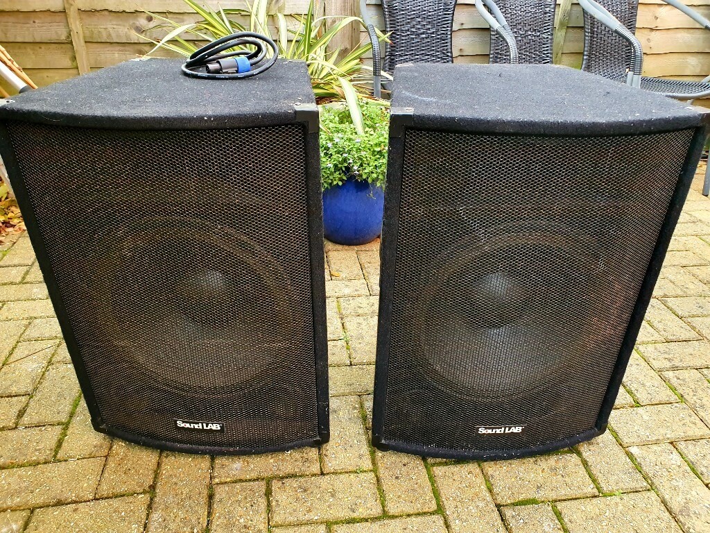 PRICE DROP! Pair of Soundlab P115C speakers horn & 15" driver in