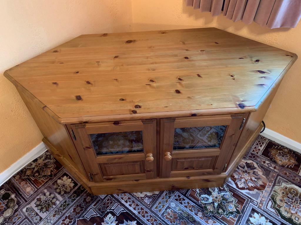 Antique pine TV corner unit Ducal REDUCED!!!!!!! in Warwick