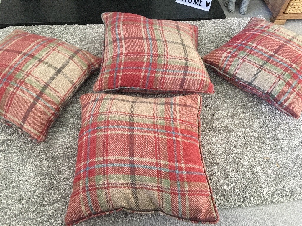 Next Red Tartan Cushions for sale in East Kilbride, Glasgow Gumtree