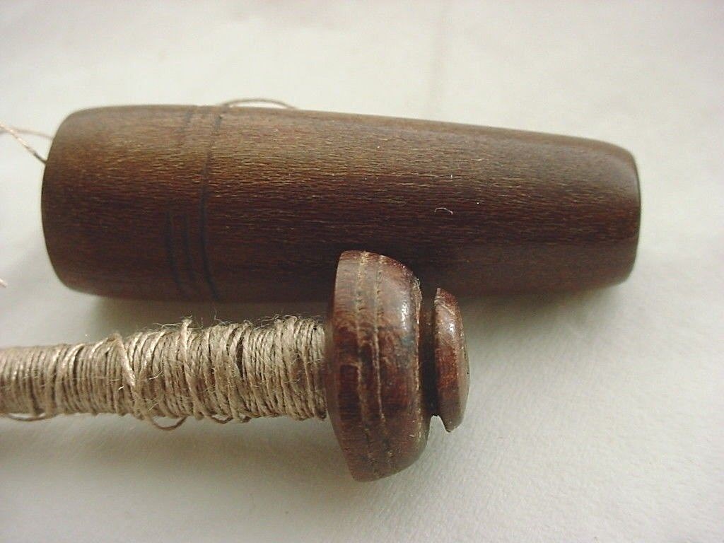 Antique Lace making Bobbins Wooden Tools Lot of 4 with Shields