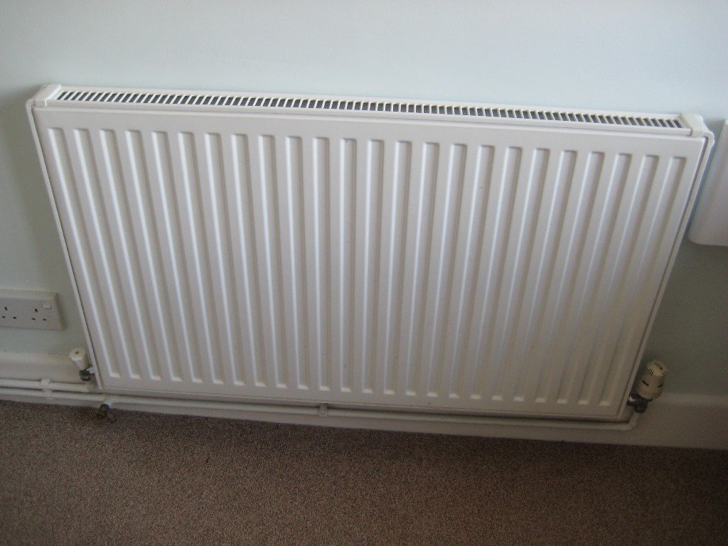 " white central heating single radiators one 112 x 60 cm and one 120 x 60 cm in Bournemouth