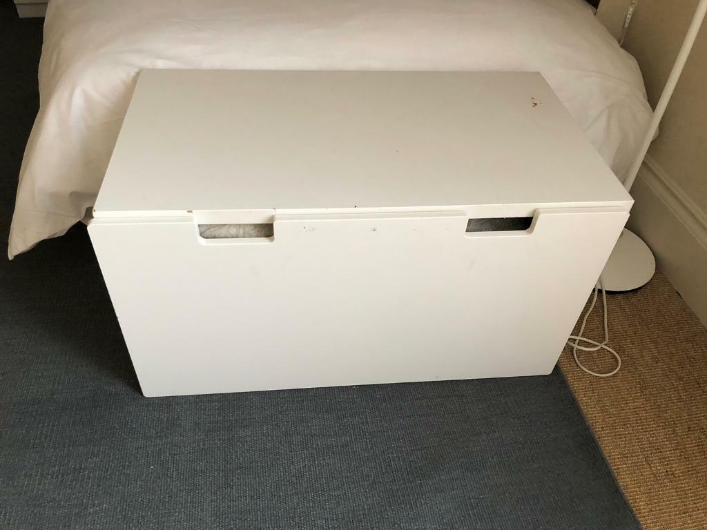 White Wooden Trunk Storage Chest 90cm x 51 x 49 in Westminster