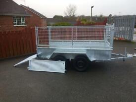 image for Trailer galvanised 8x4 with mesh 