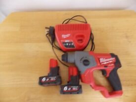 1 x Millwawkee M12 CH cordless Drill 2 x 6.o ah Batteries x 1 battery Charger