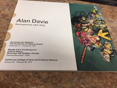 Alan Davie 1970 Art Catalogue