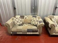 2 seater stag patchwork sofa * free furniture delivery *