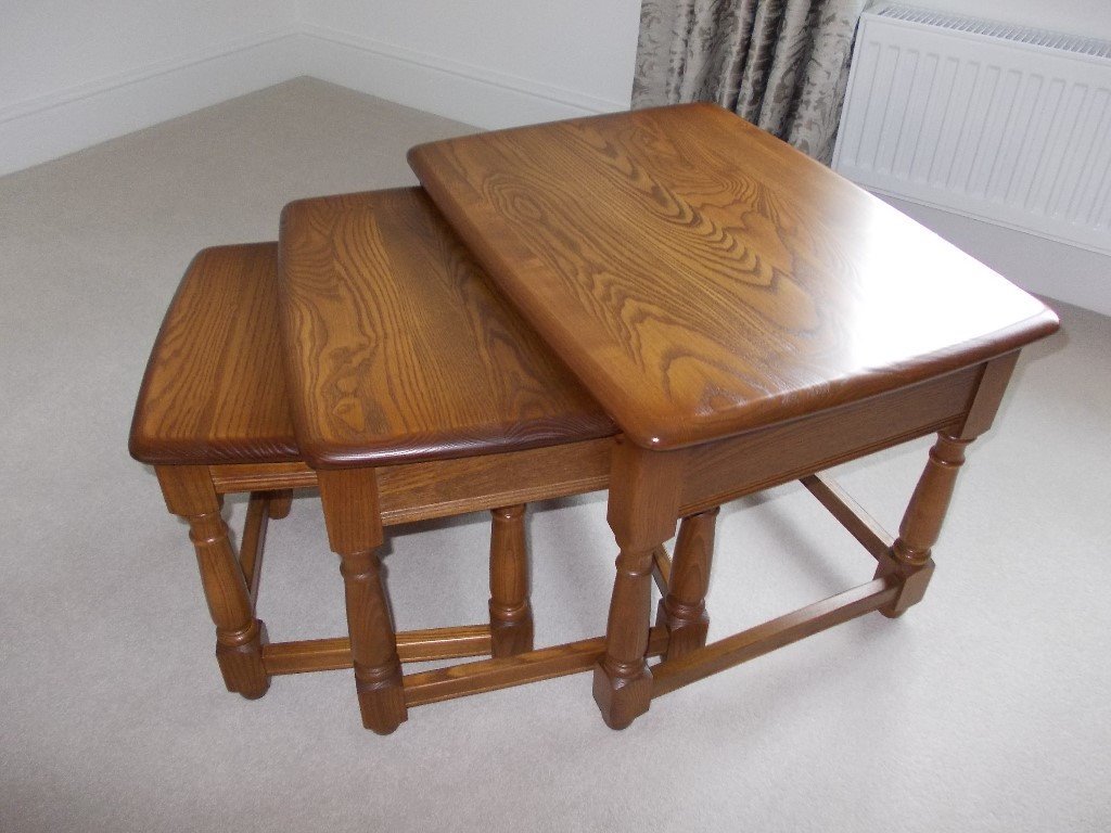 Ercol nest of tables in Poundbury, Dorset Gumtree