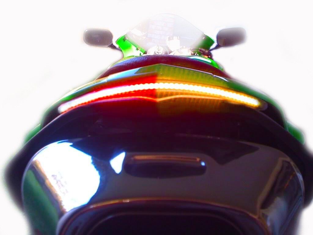 2007-2008 Kawasaki ZX6R ZX6 Smoked Integrated Tail Light Kit 2007-2008 Kawasaki ZX6R ZX6 Smoked Integrated Tail Light Kit