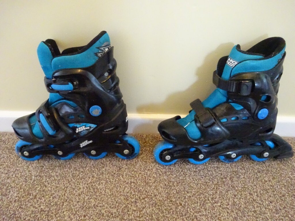 No Fear Inline Skates adjustable for sizes 14 and Small Skate