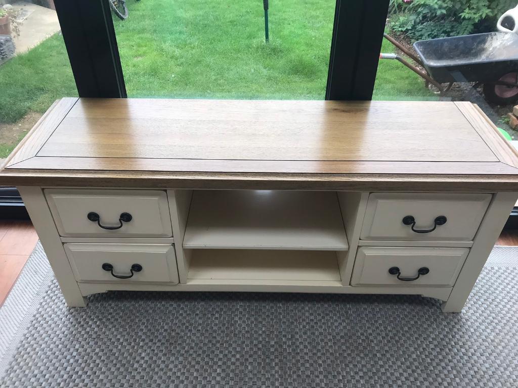 Country style TV unit cream & oak (SOLD) in Birchington, Kent Gumtree