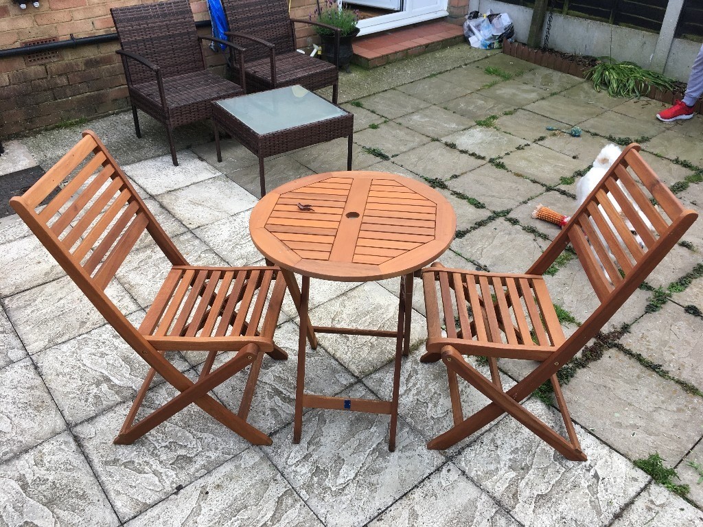 SMALL WOODEN PATIO SET in Witham, Essex Gumtree