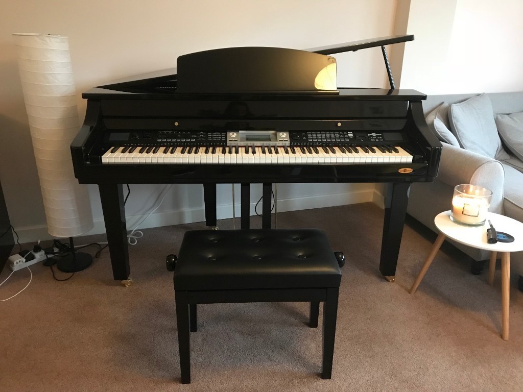 Electric Baby Grand Piano with Stool (Fully Weighted 88Key Hammer