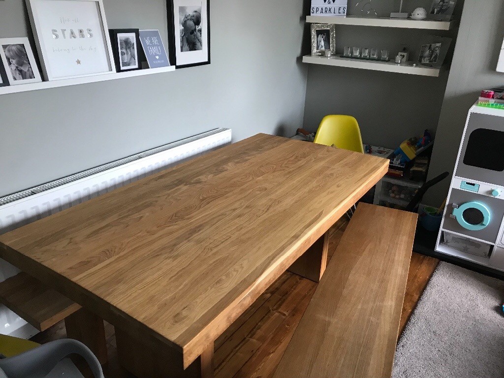 John Lewis Henry Dining Room Table Including Two Benches In