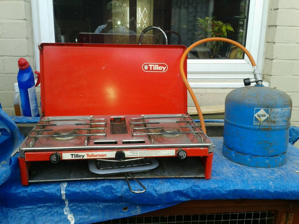 Vintage tilley camping gas cooker and bottle in Wallsend, Tyne and